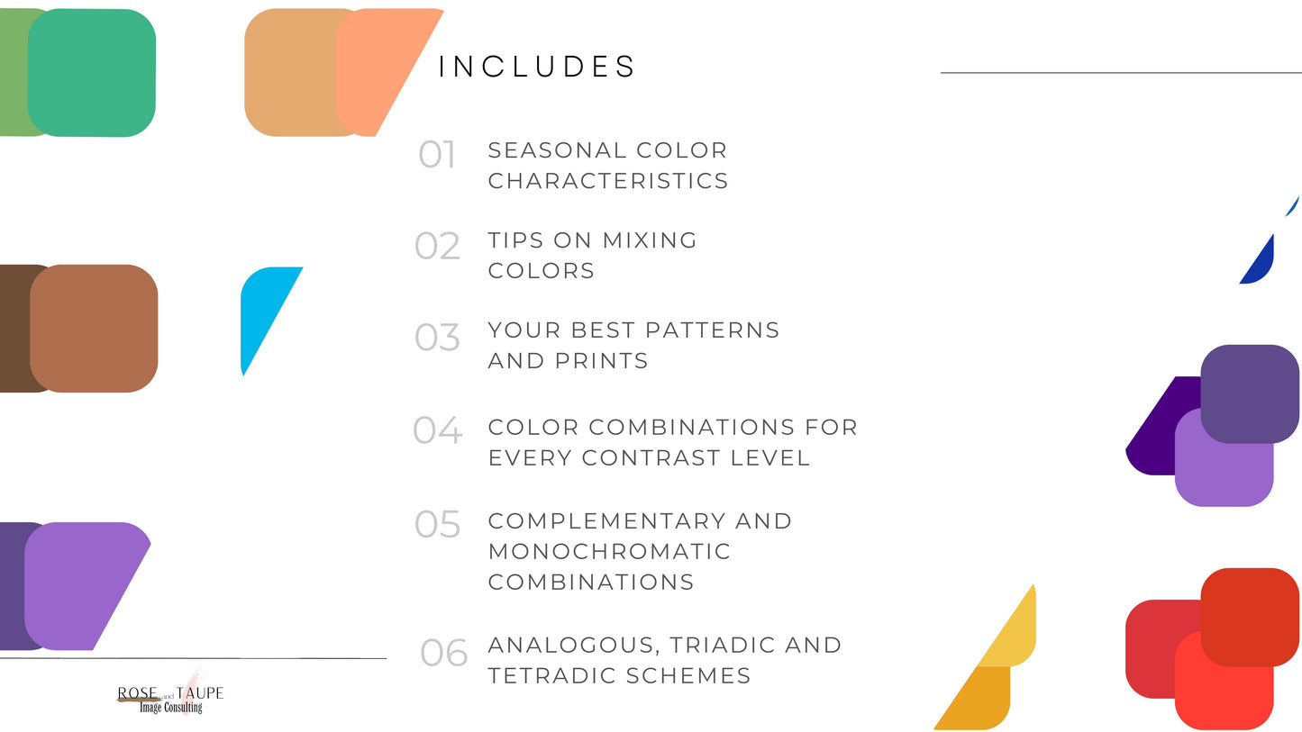 True Spring Color Combinations Guide – Rose and Taupe Image Consulting