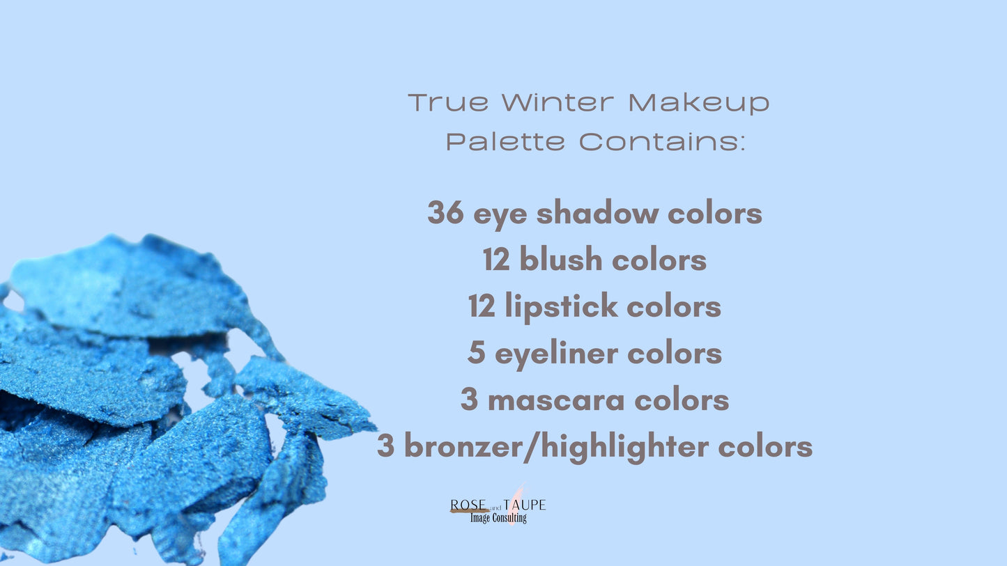 True Winter Makeup Color Palette