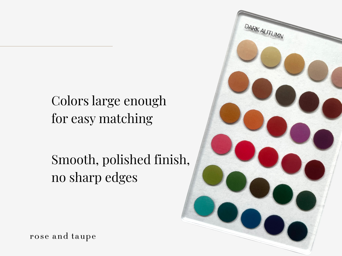 Dark Autumn Color Analysis Wallet Card