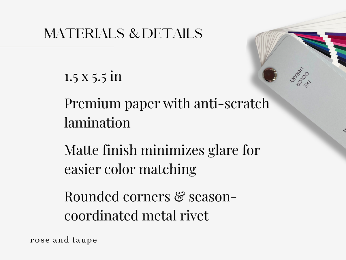 True Winter Color Analysis Fan Deck