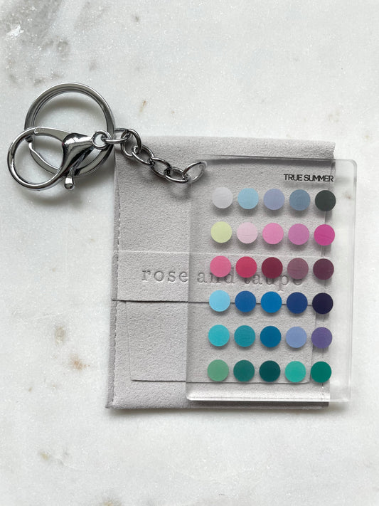 True Summer Color Analysis Keychain