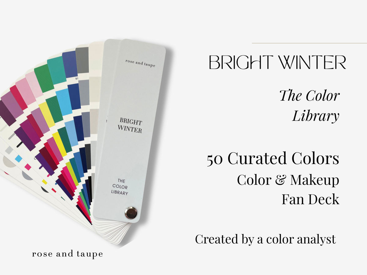 Bright Winter Color Analysis Fan Deck