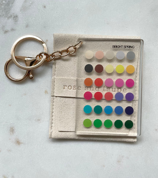 Bright Spring Color Analysis Keychain
