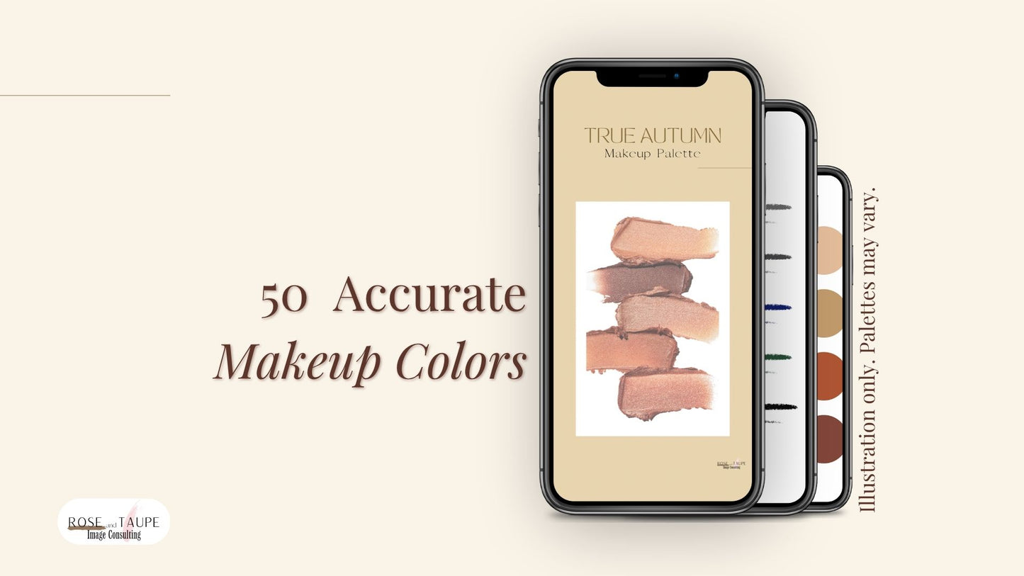 True Autumn Makeup Color Palette
