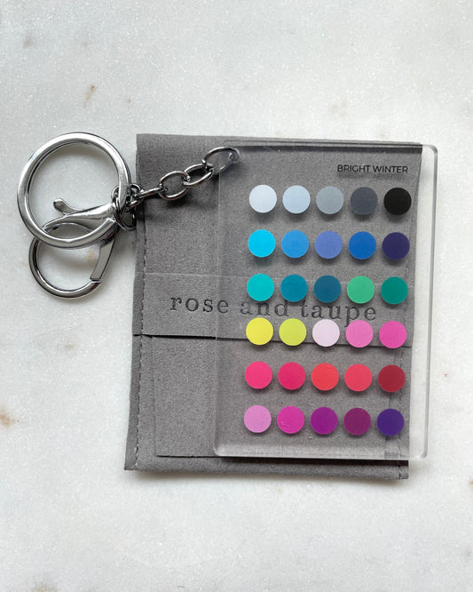 Bright Winter Color Analysis Keychain