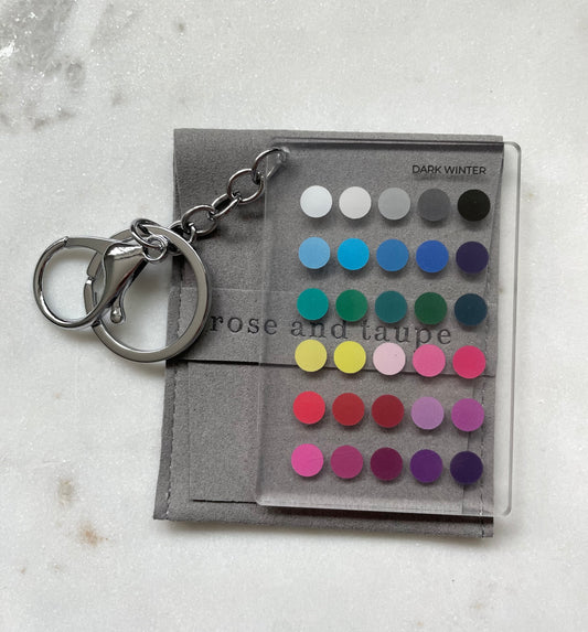 Dark Winter Color Analysis Keychain