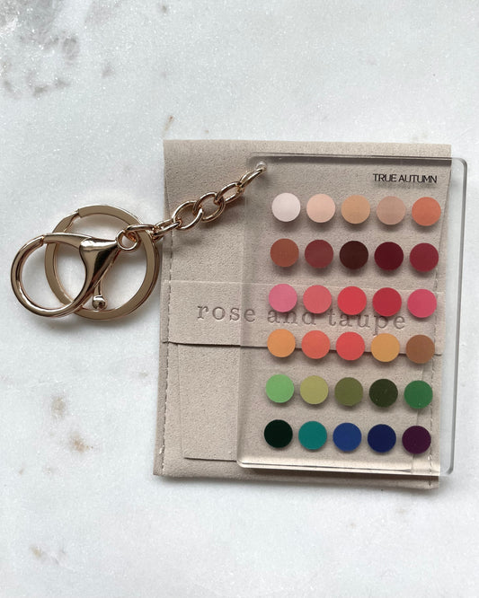 True Autumn Color Analysis Keychain