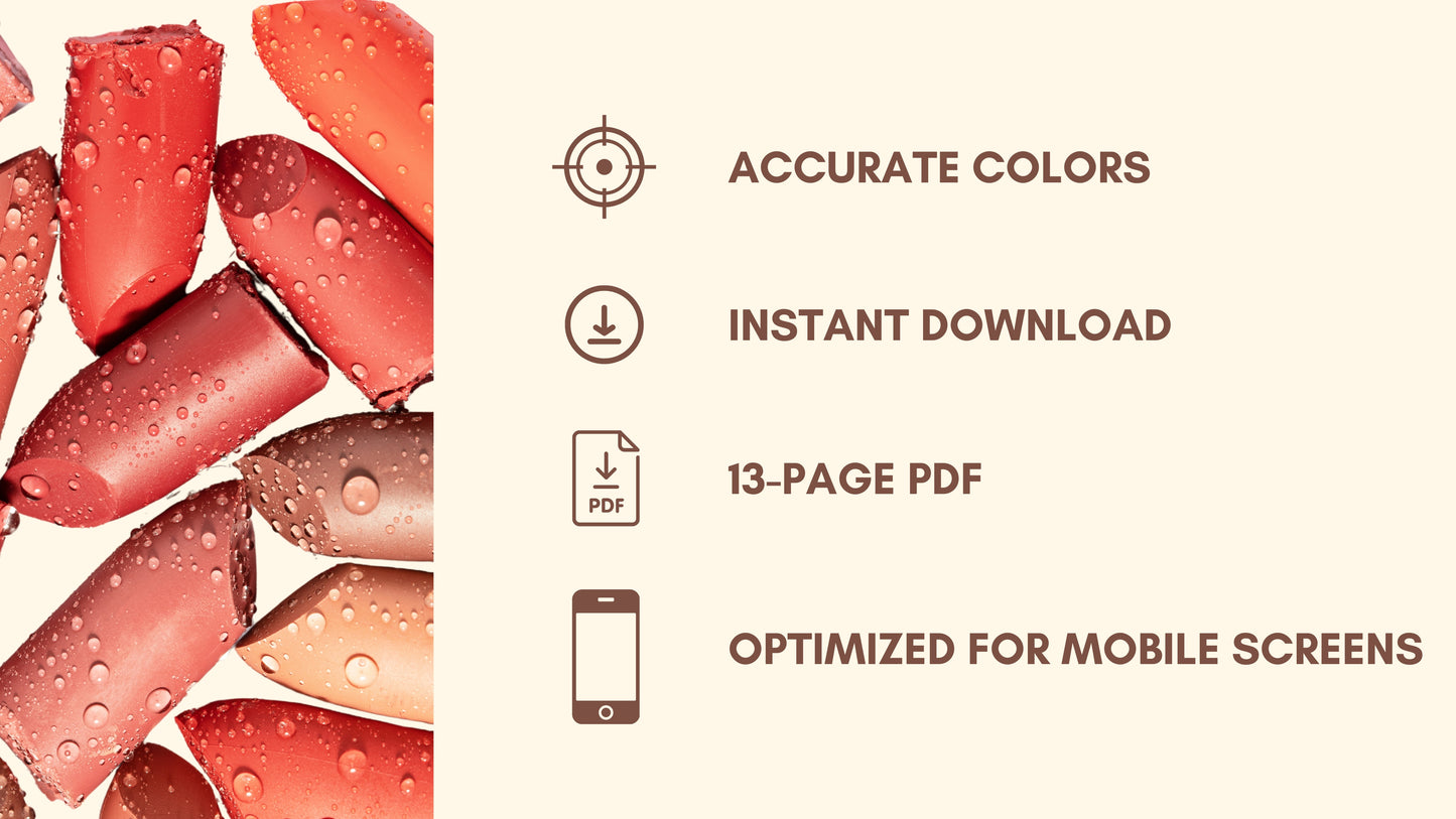 Soft Autumn Makeup Color Palette