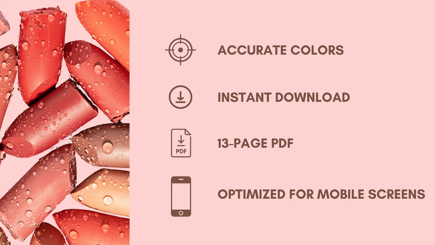 Bright Spring Makeup Color Palette