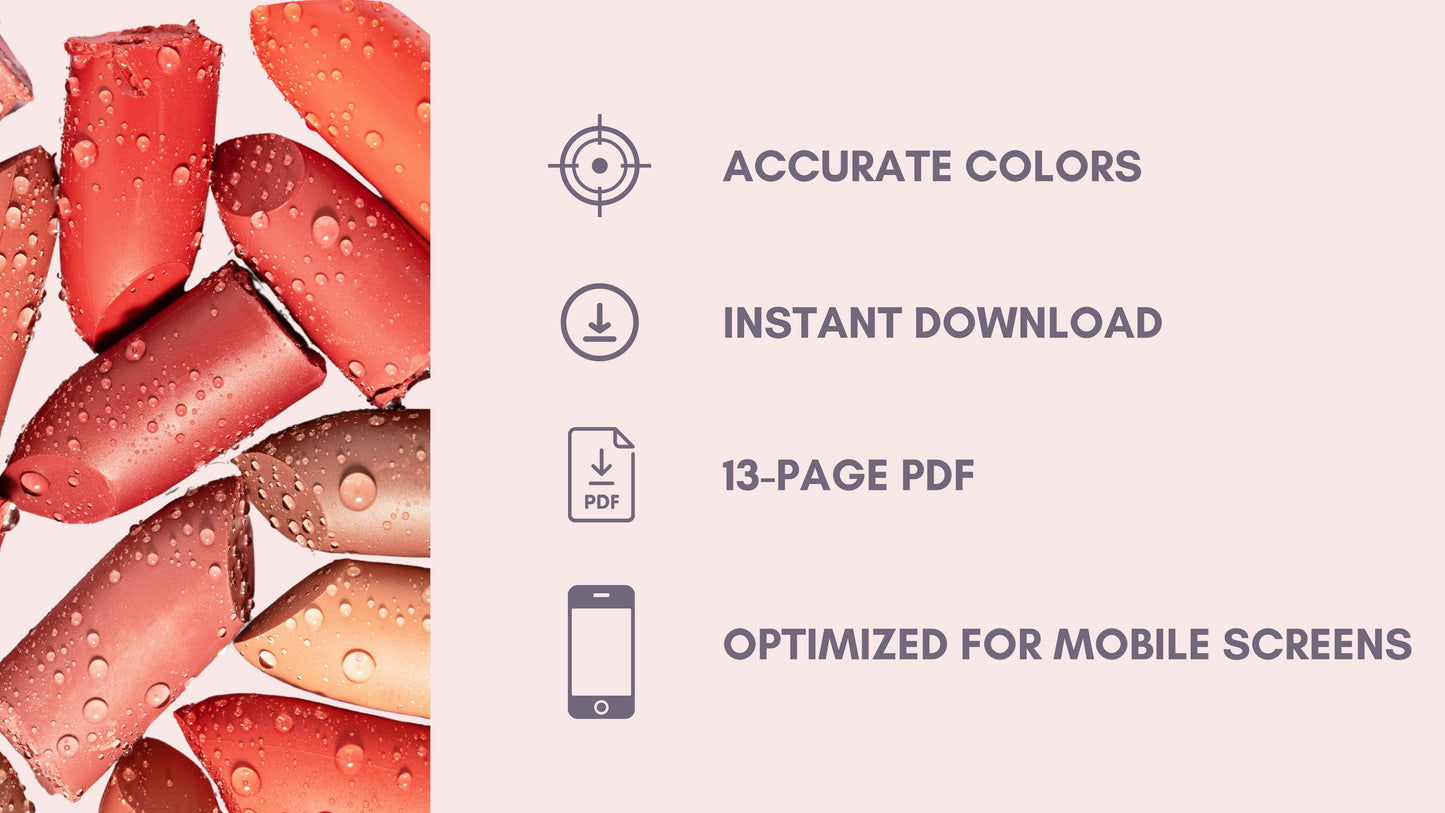 Light Summer Makeup Color Palette