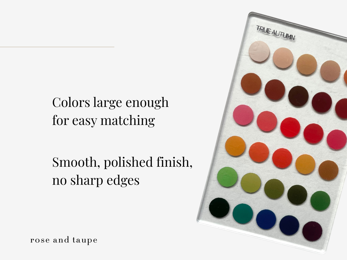 True Autumn Color Analysis Wallet Card