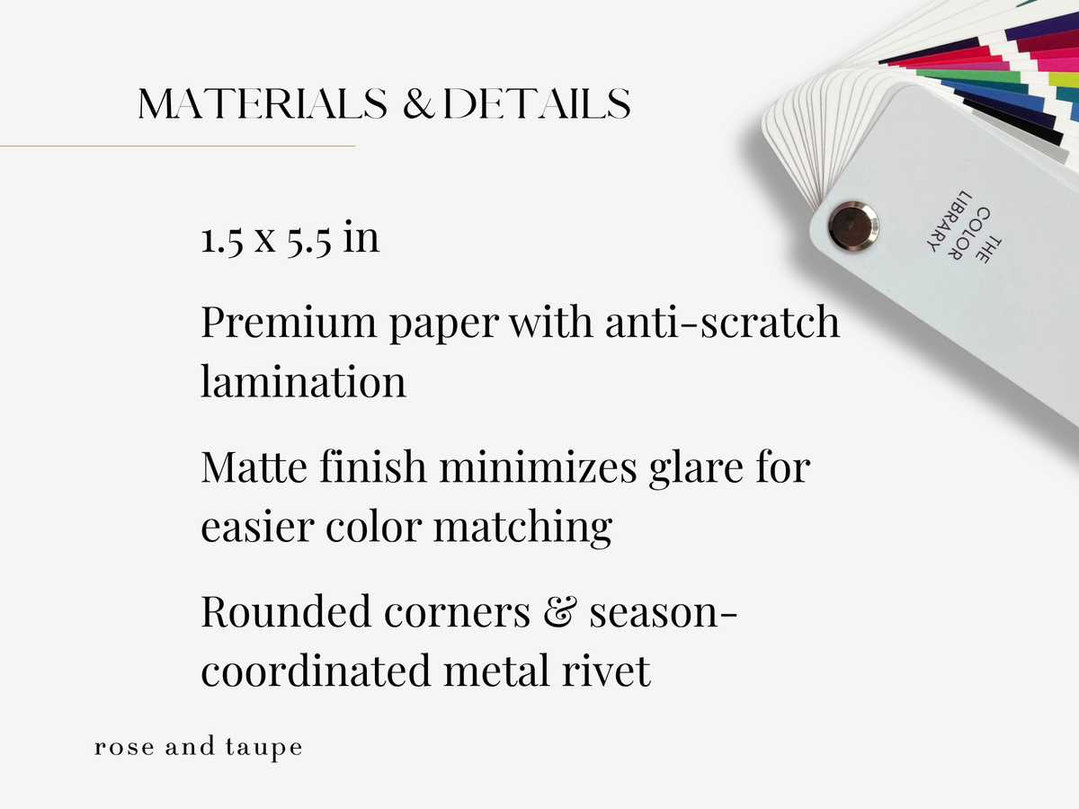Bright Winter Color Analysis Fan Deck