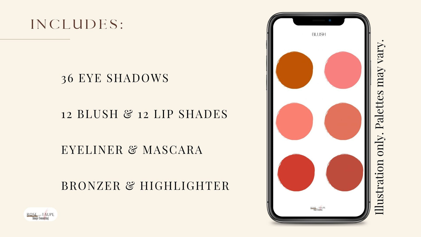 True Autumn Makeup Color Palette