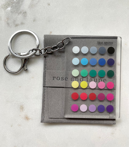 True Winter Color Analysis Keychain