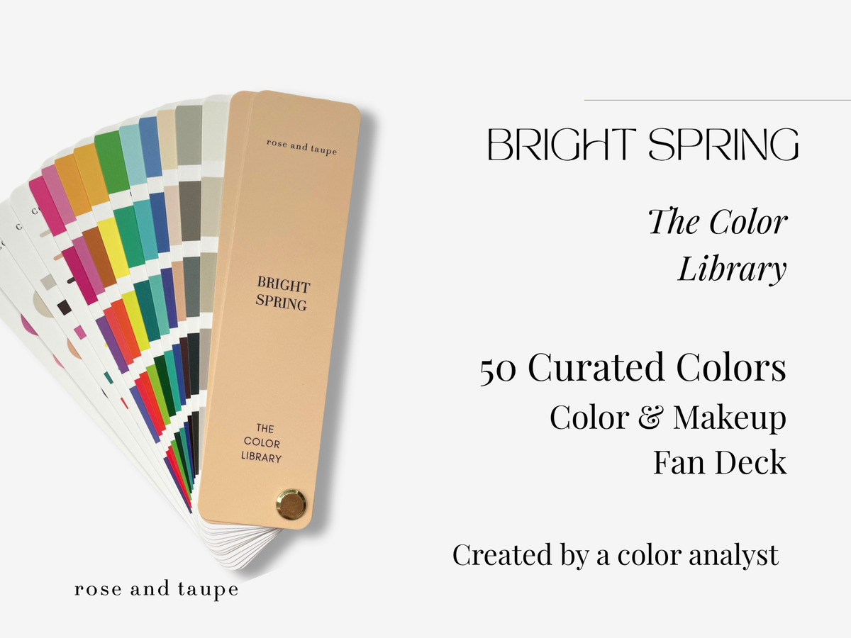 Bright Spring Color Analysis Fan Deck