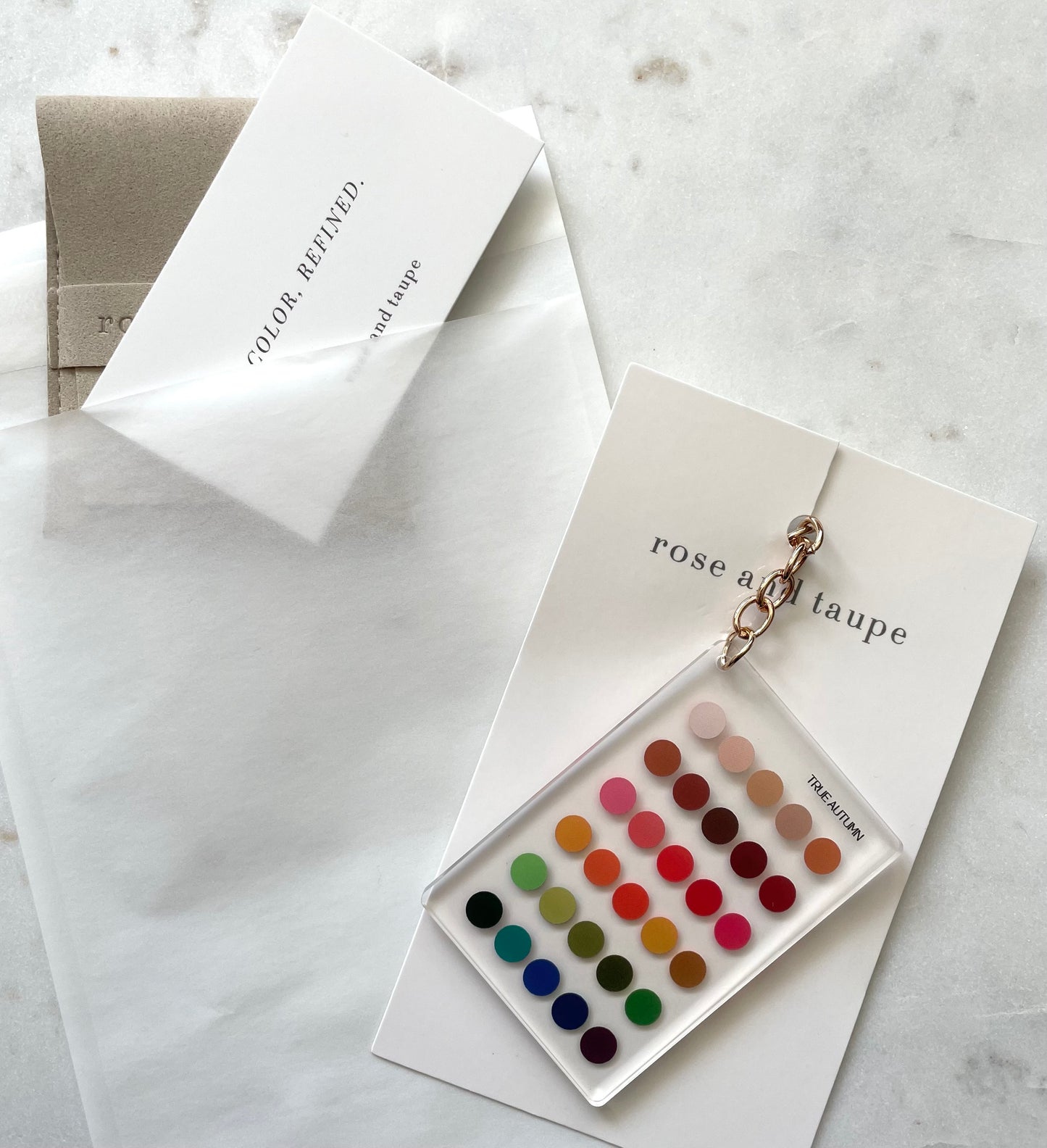 True Autumn Color Analysis Keychain