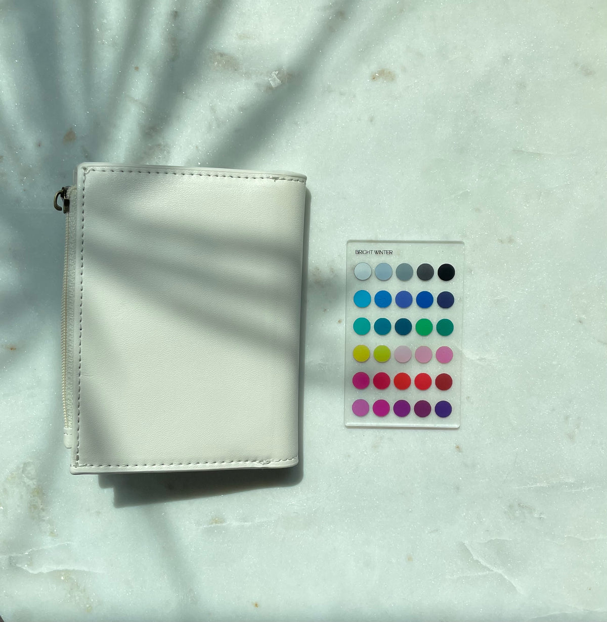 Bright Winter Color Analysis Wallet Card