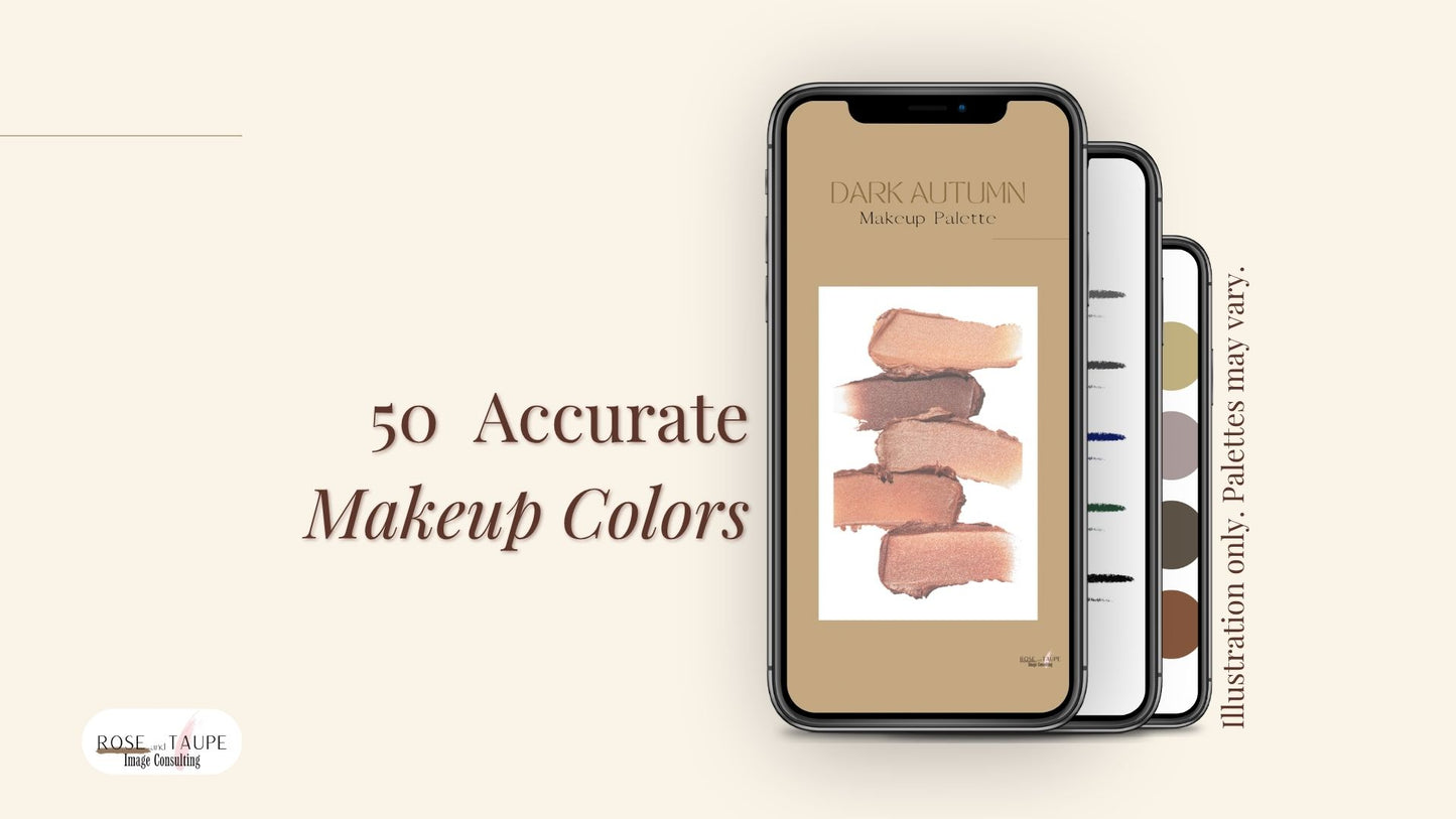 Dark Autumn Makeup Color Palette