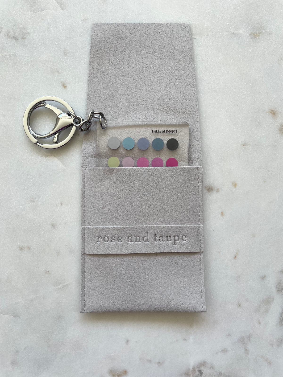 True Summer Color Analysis Keychain