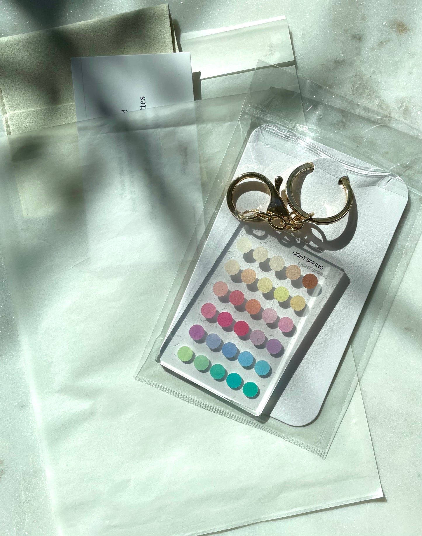 Light Spring Color Analysis Keychain