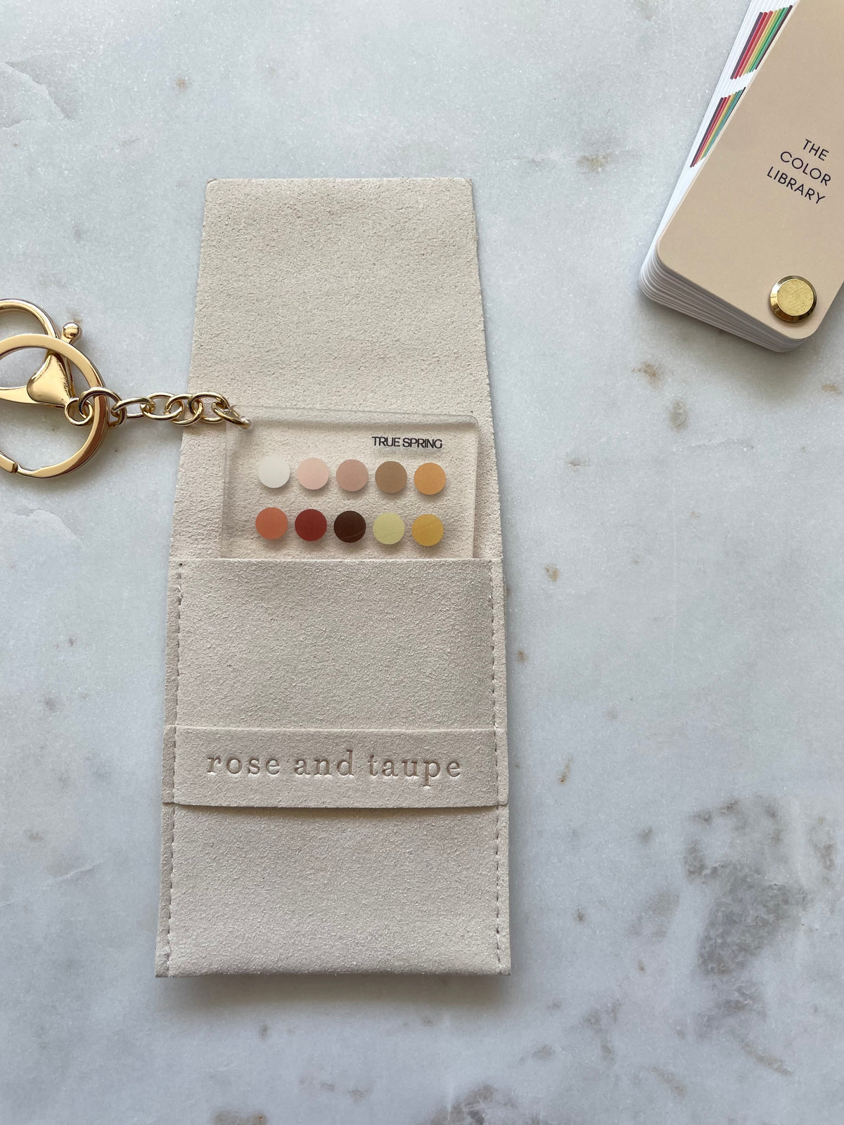 True Spring Color Analysis Keychain