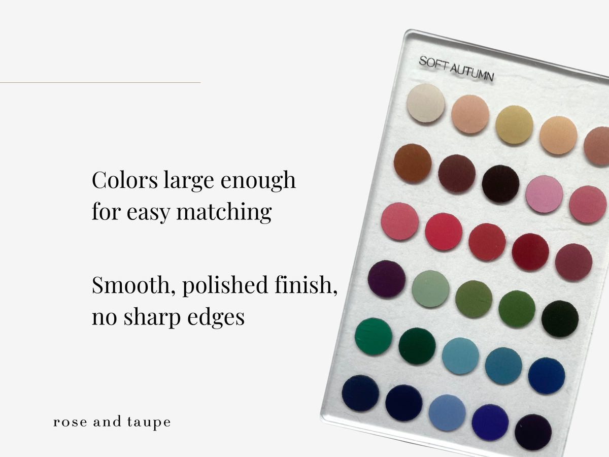 Soft Autumn Color Analysis Wallet Card
