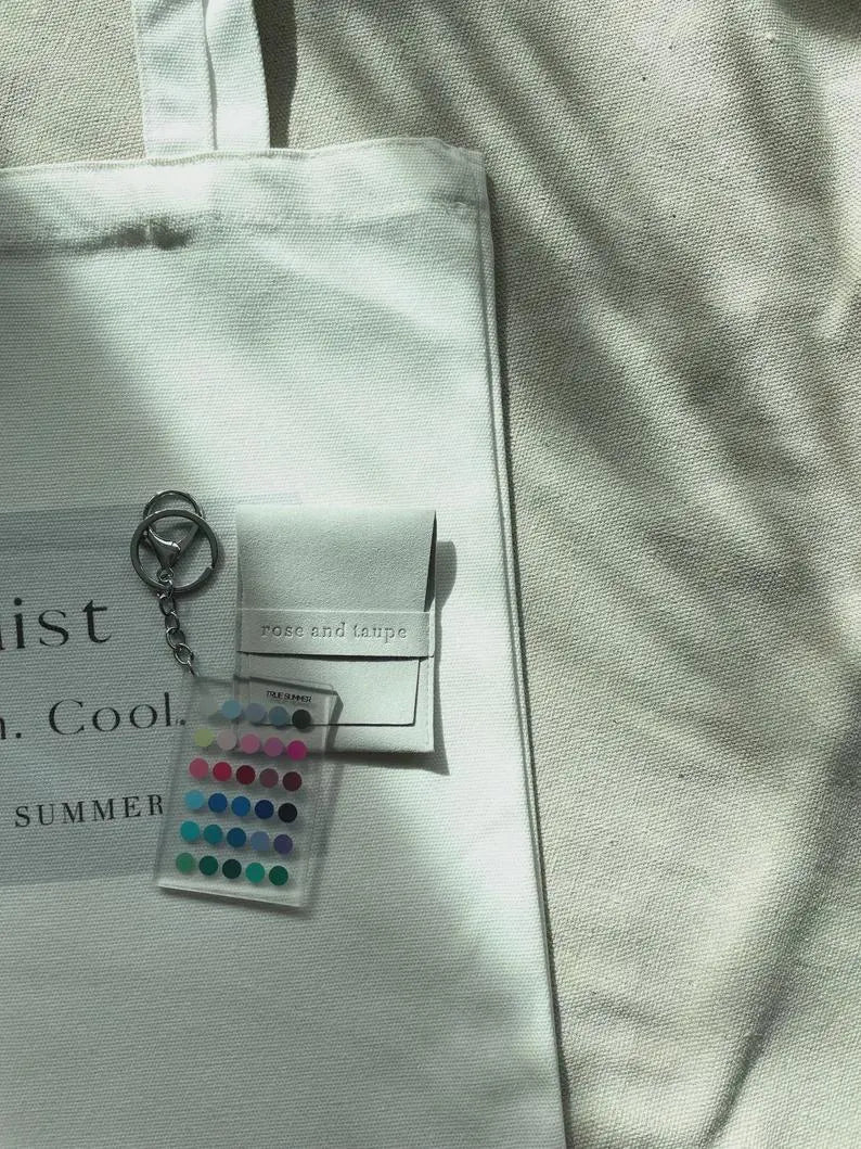 True Summer Color Analysis Keychain