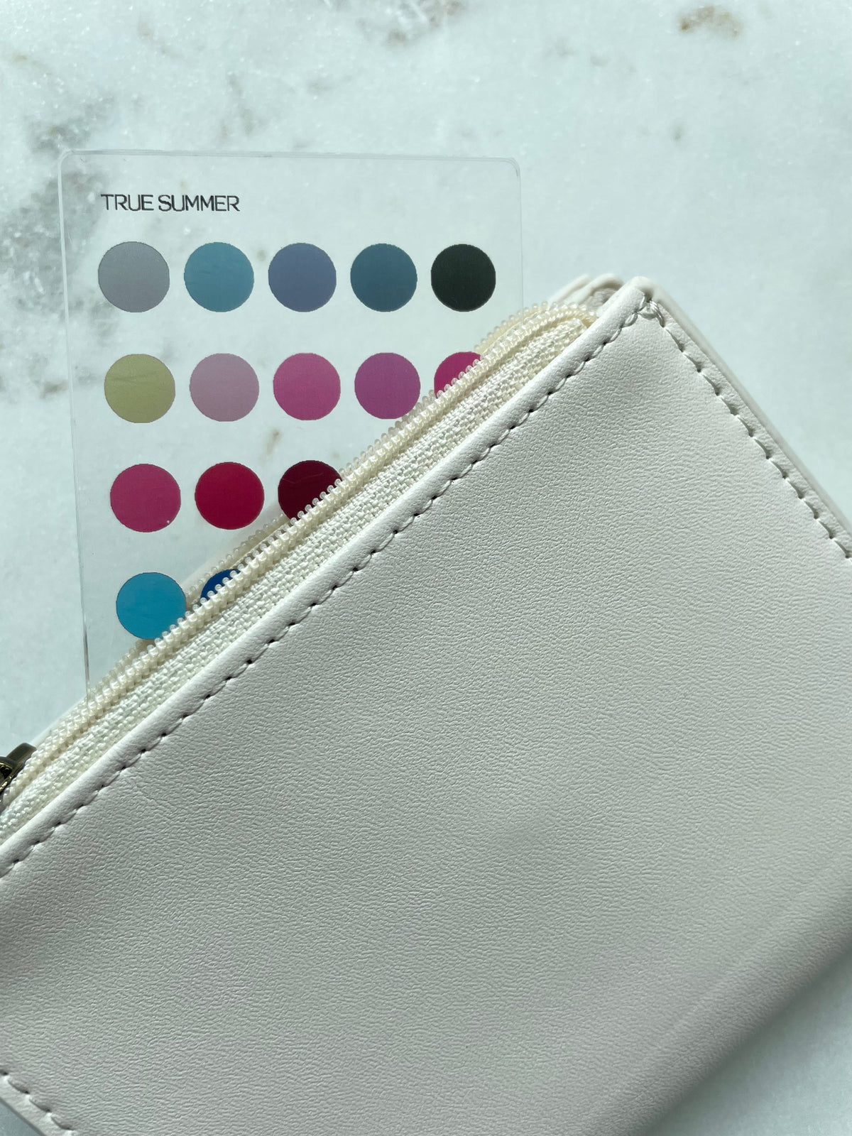 True Summer Color Analysis Wallet Card