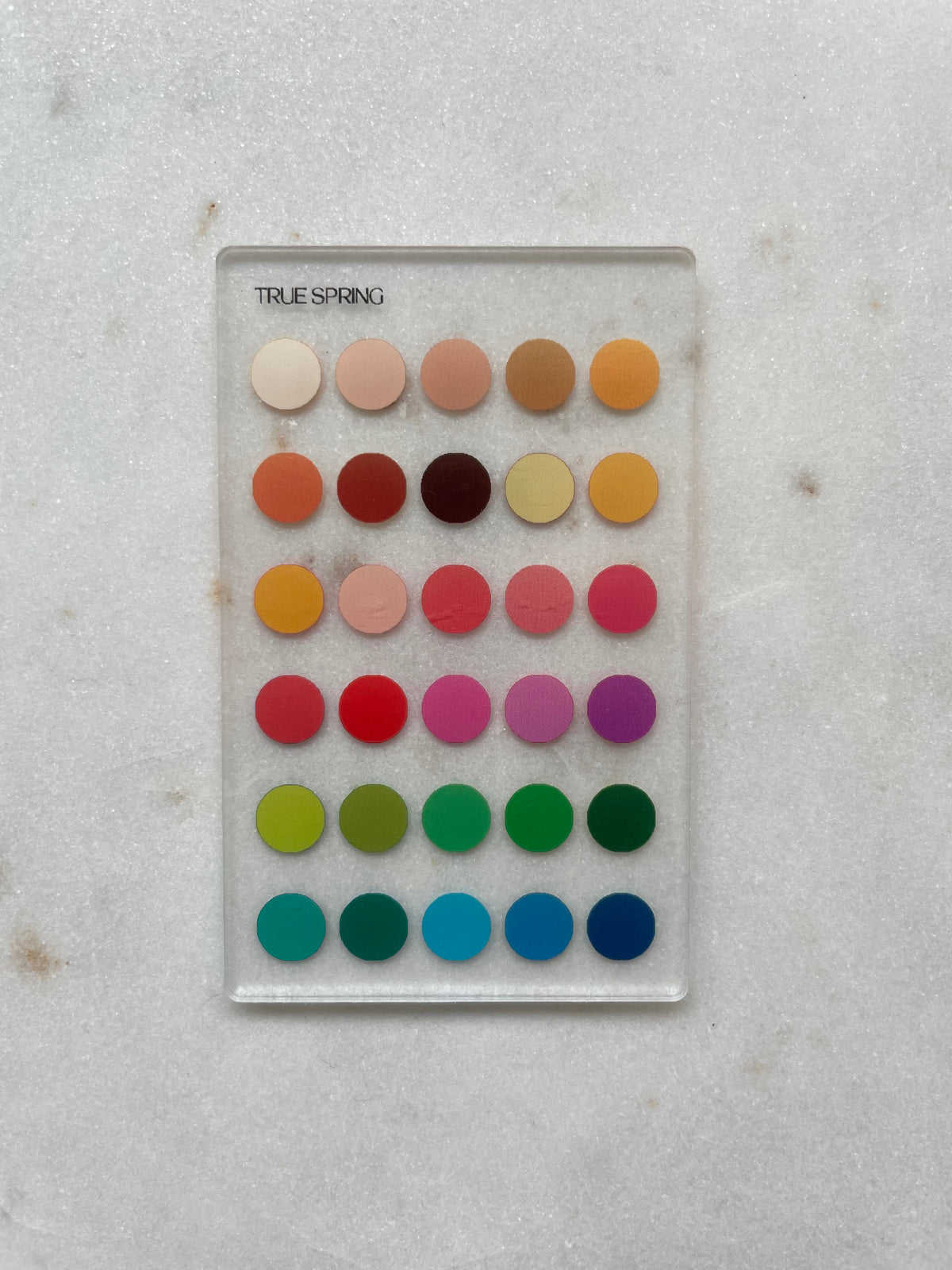 True Spring Color Analysis Wallet Card