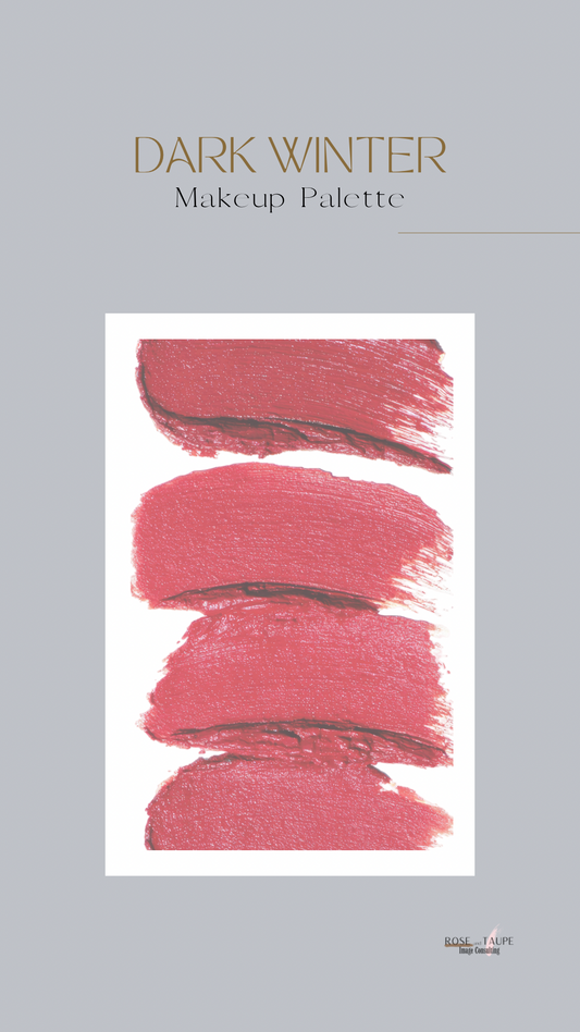 Dark Winter Makeup Color Palette