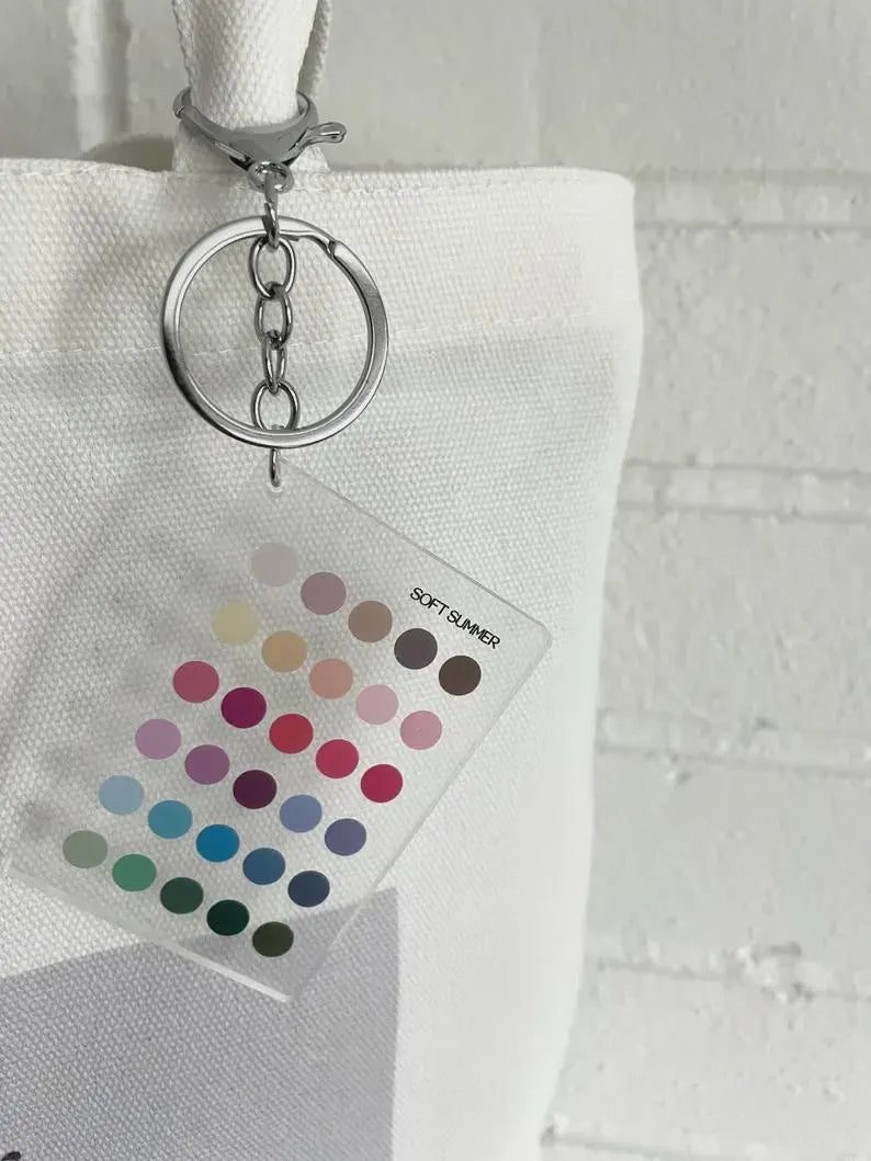 Soft Summer Color Analysis Keychain