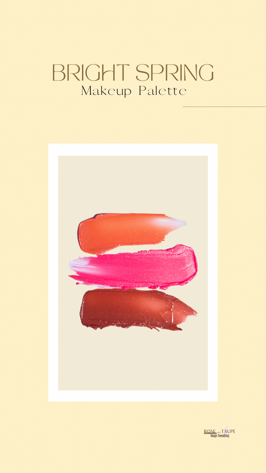 Bright Spring Makeup Color Palette