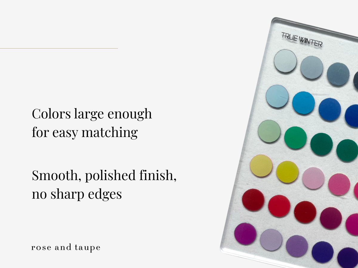True Winter Color Analysis Wallet Card