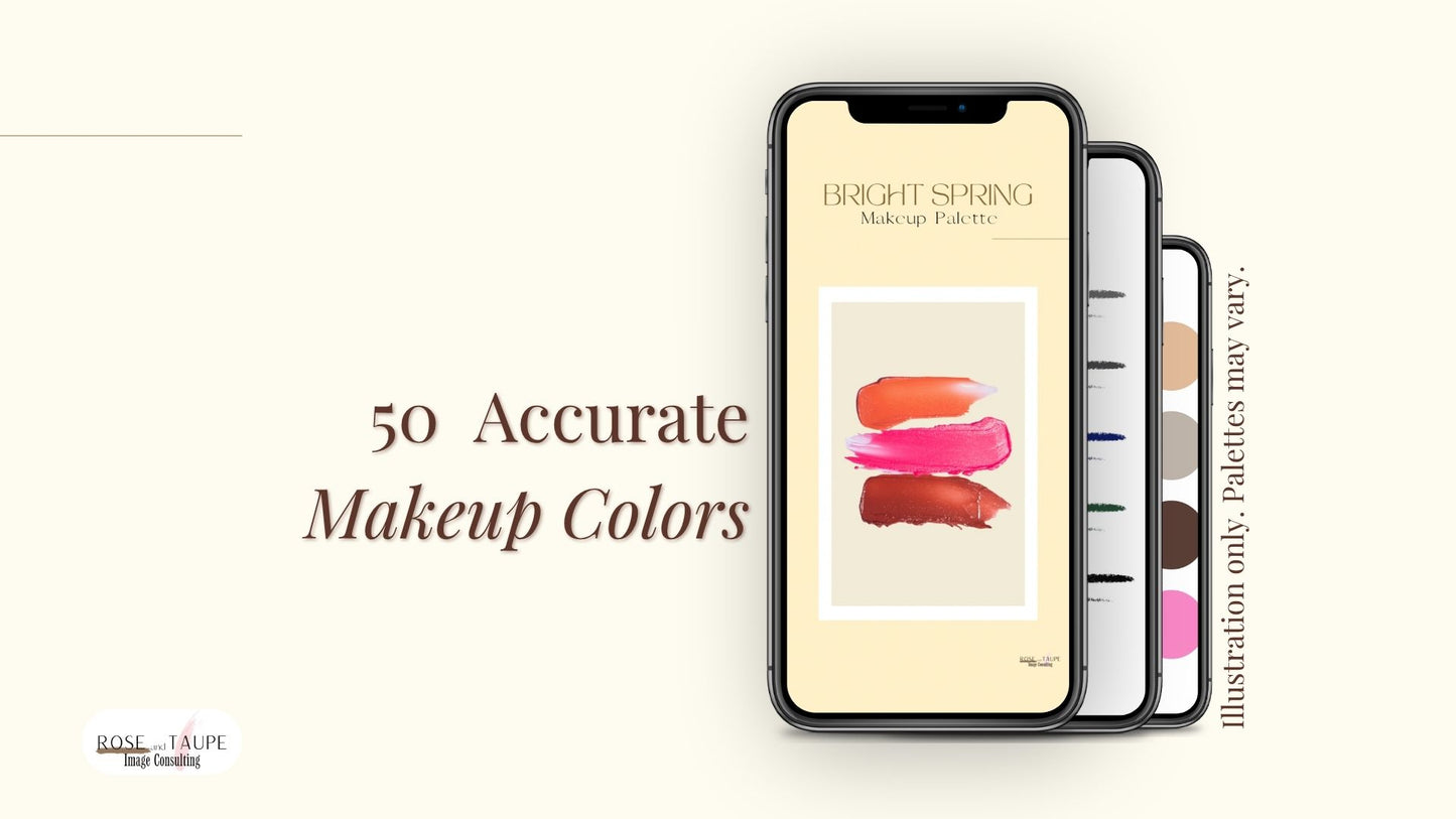 Bright Spring Makeup Color Palette
