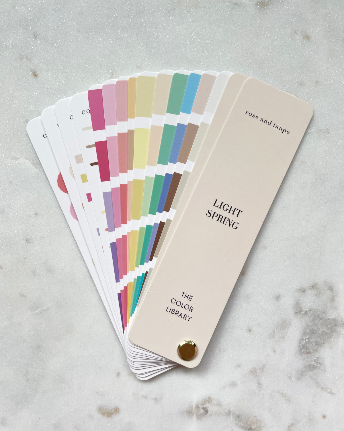 Light Spring Color Analysis Fan Deck