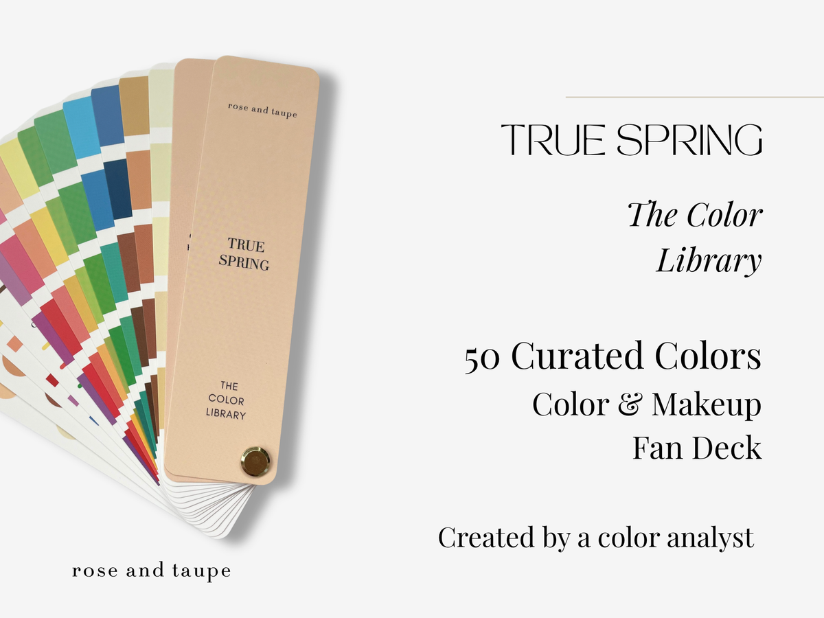 True Spring Color Analysis Fan Deck