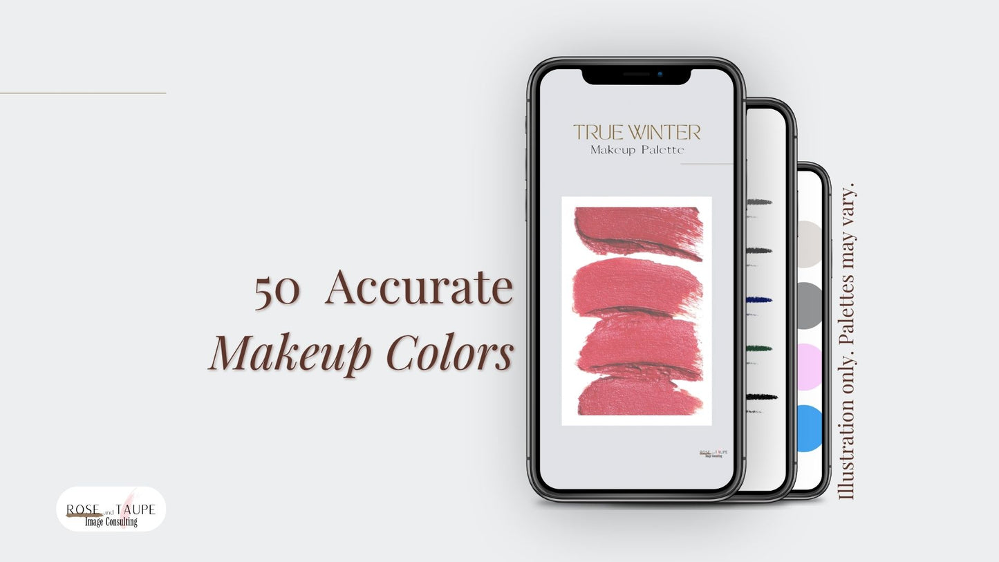 True Winter Makeup Color Palette