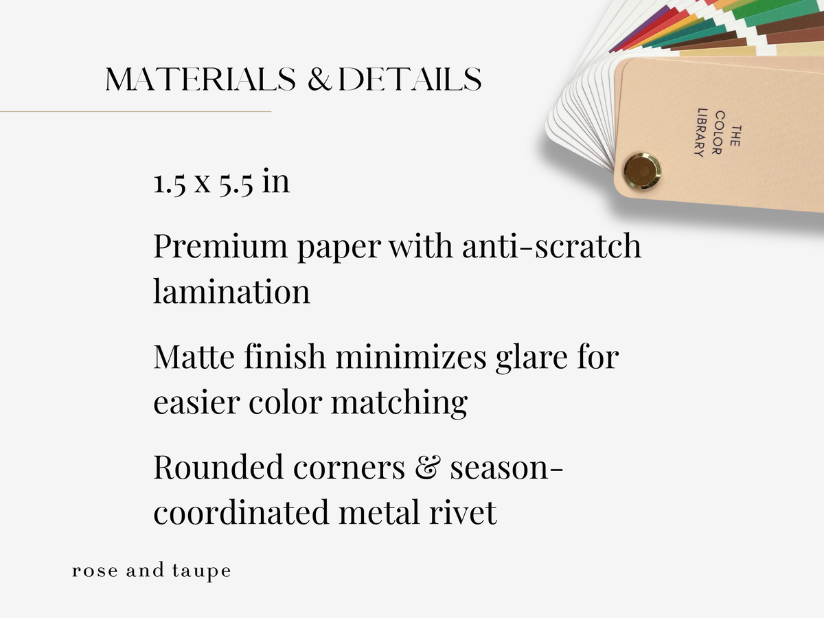 True Spring Color Analysis Fan Deck