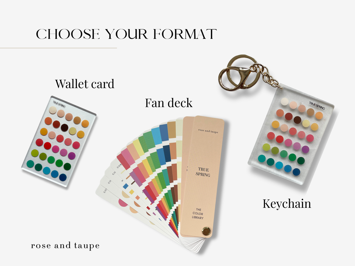 True Spring Color Analysis Fan Deck