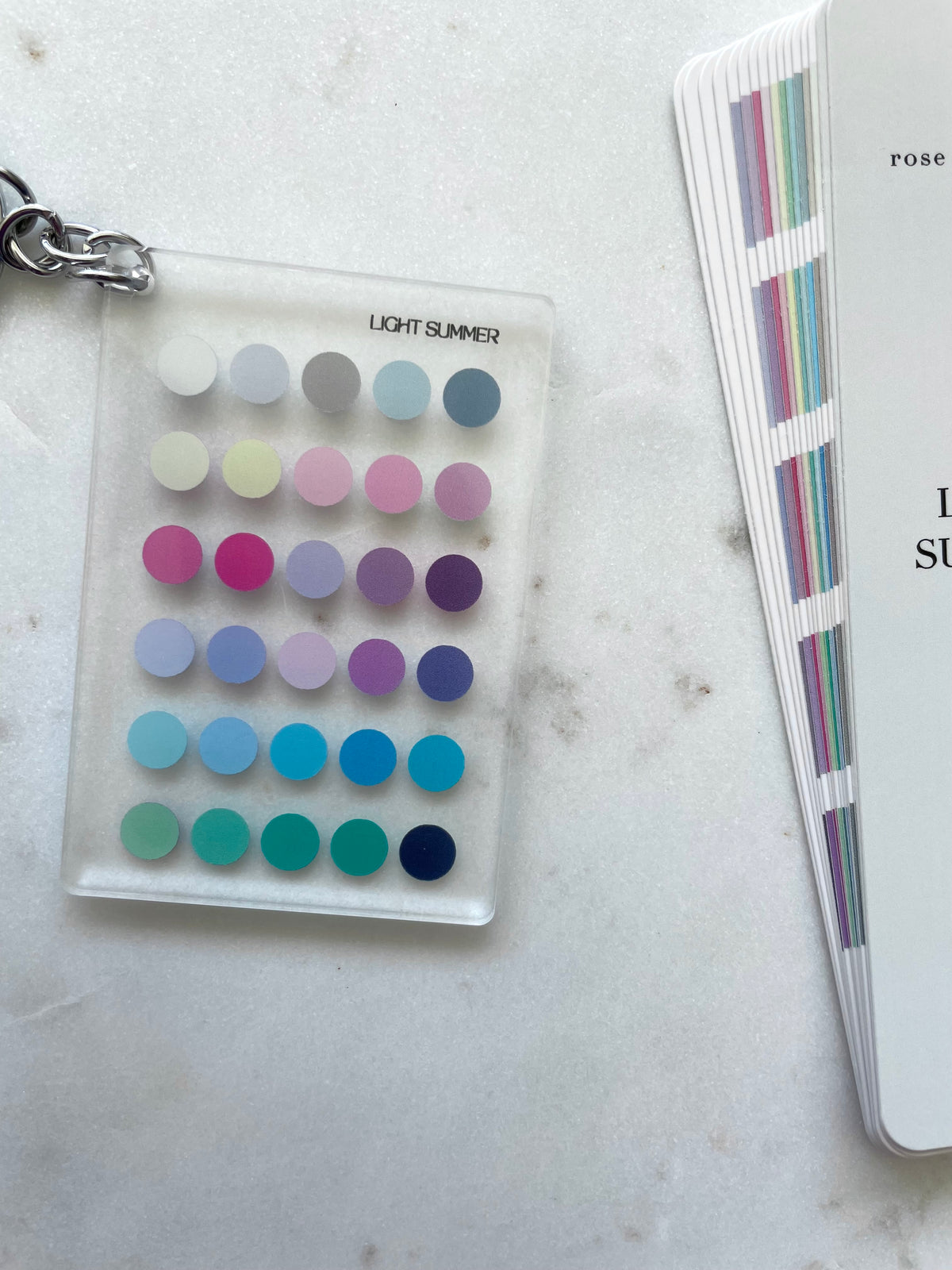 Light Summer Color Analysis Keychain
