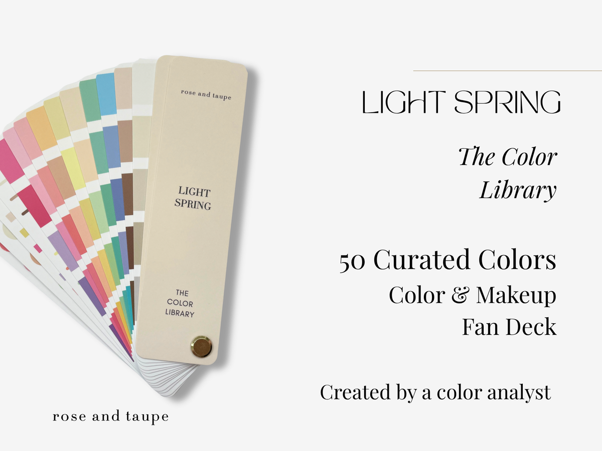Light Spring Color Analysis Fan Deck