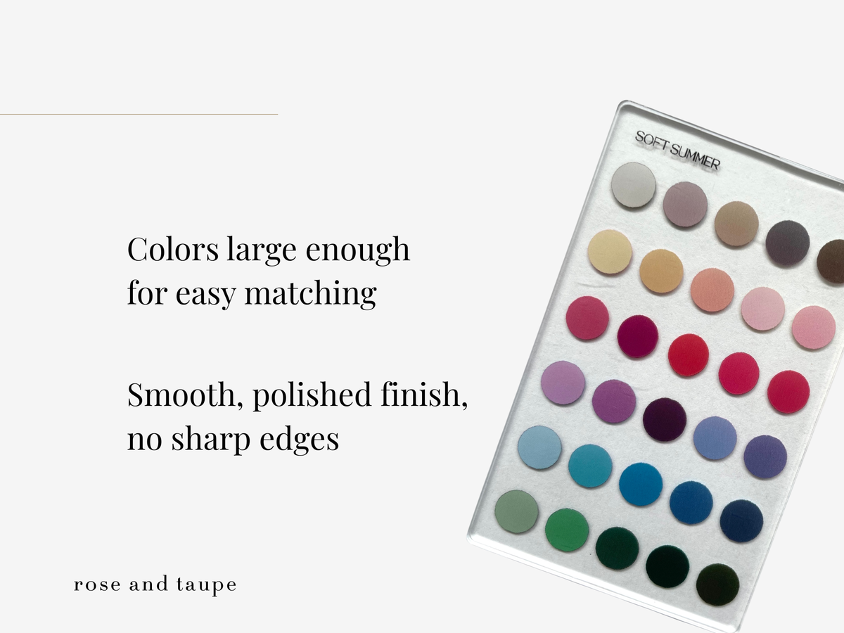 Soft Summer Color Analysis Wallet Card