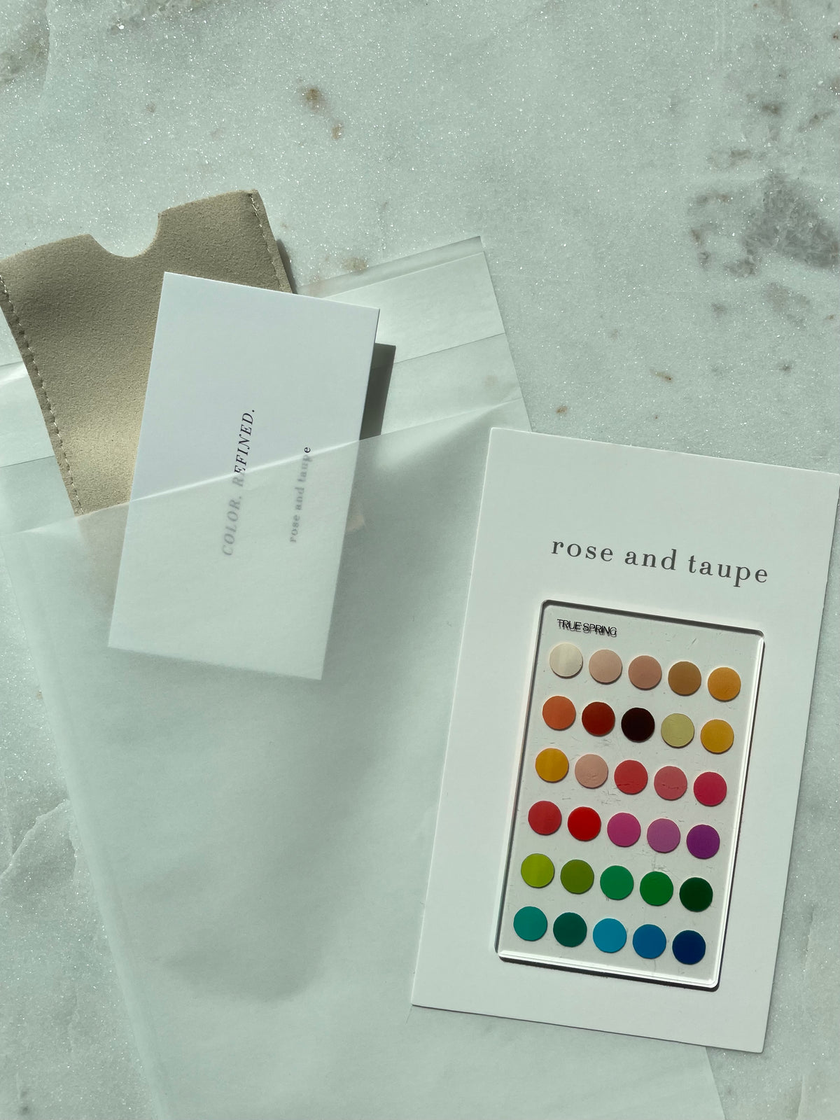 Light Spring Color Analysis Wallet Card