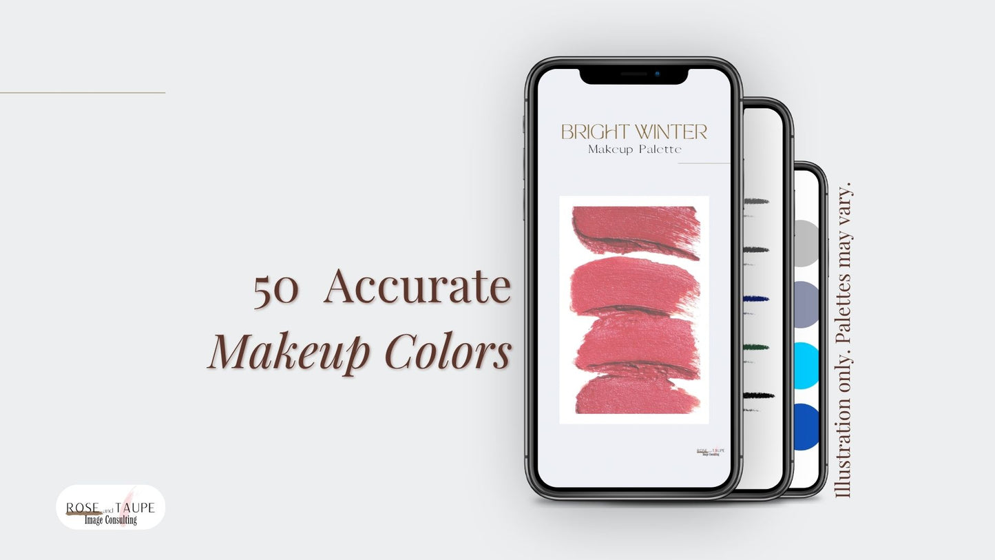 Bright Winter Makeup Color Palette