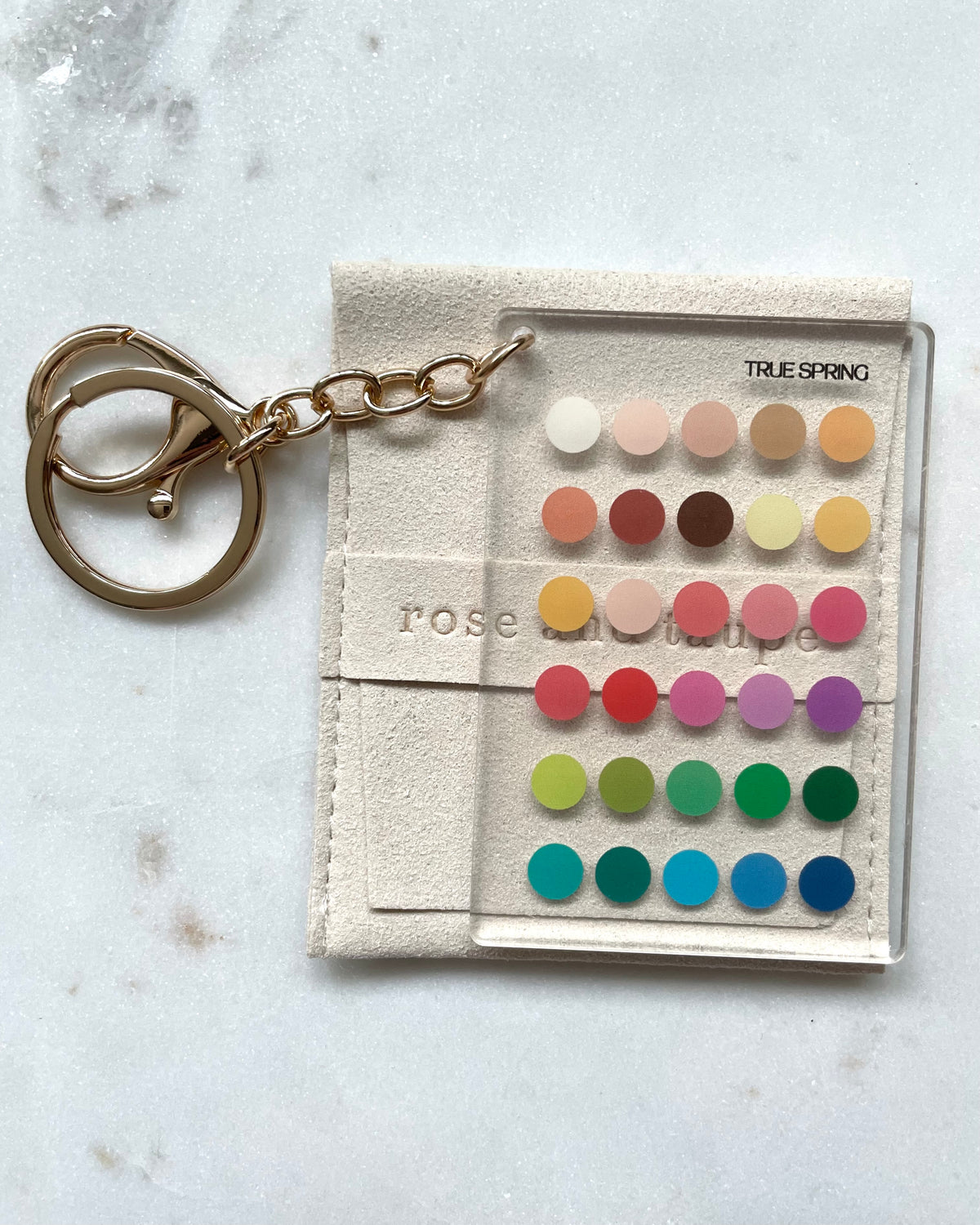 True Spring Color Analysis Keychain