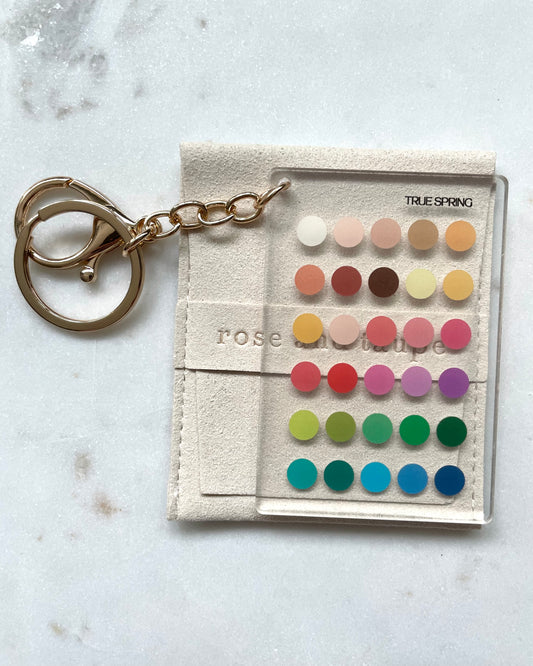 True Spring Color Analysis Keychain