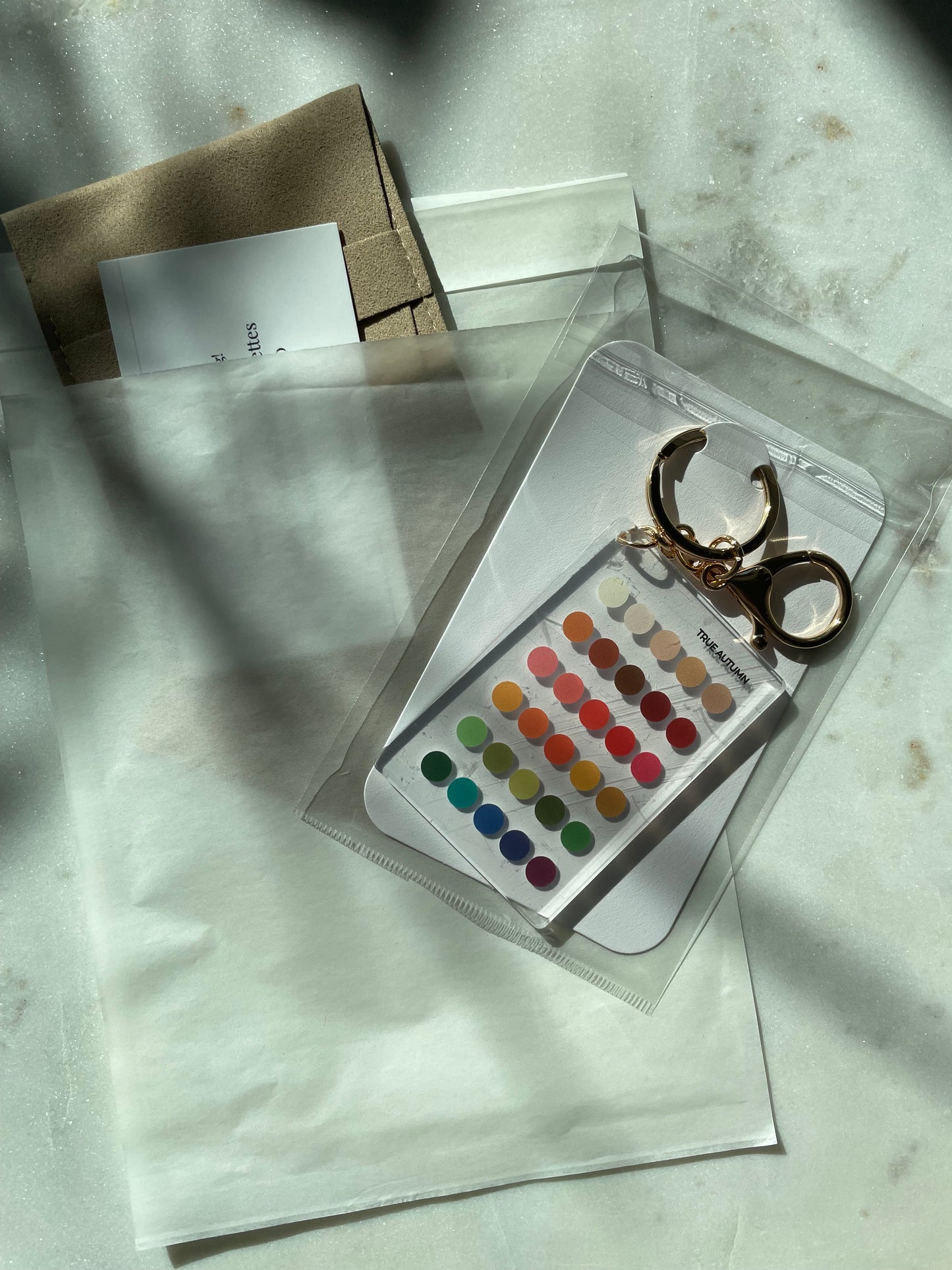Soft Autumn Color Analysis Keychain