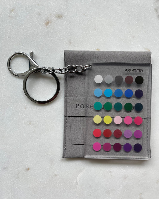 Dark Winter Color Analysis Keychain