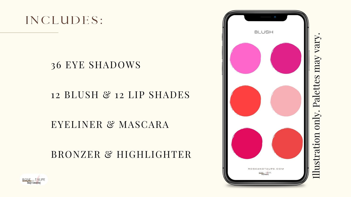 Bright Spring Makeup Color Palette