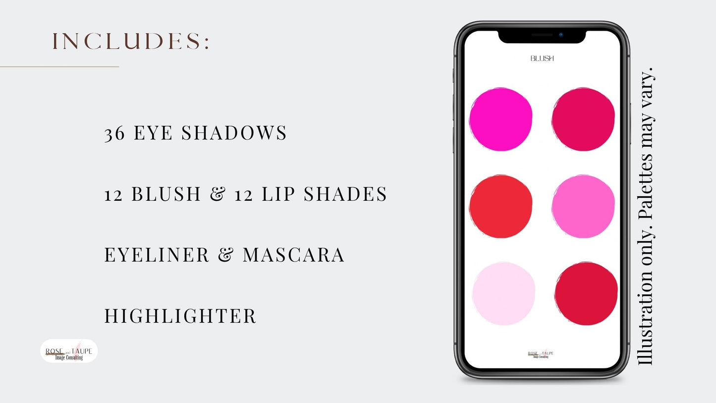 Bright Winter Makeup Color Palette